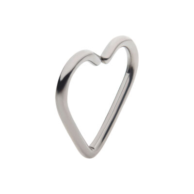 Niobium Heart Seamless Split Ring