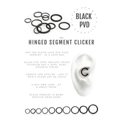 Black Titanium Hinged Segment Clicker