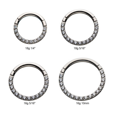Titanium with Front Full Clear Segment Clicker