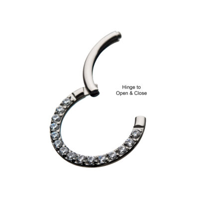 Titanium with Front Full Clear Segment Clicker