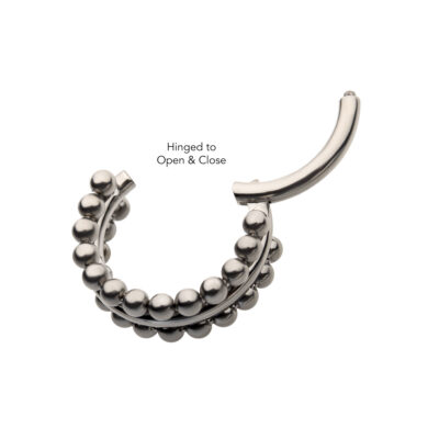Titanium with Double Sided Beads Clicker